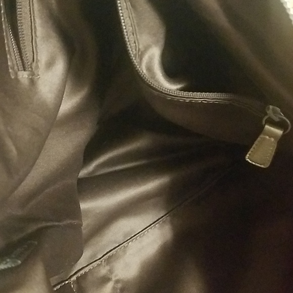 Coach gold metallic signature canvas tote - Picture 5 of 7